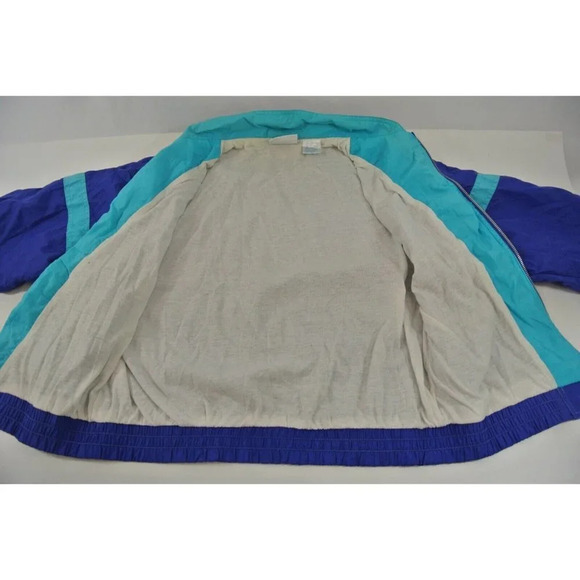 Reebok Athletic Jacket Blue Teal Mens Small Track Street Wear  Zip Up Vtg 90s - Picture 8 of 8